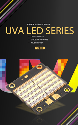 UV LED Kürleme makinesi Sistemi için yüksek yoğunluklu 200W 34-38V 385nm led uv