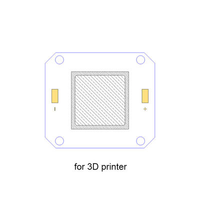 3D Yazıcı için 20W 385nm UV LED Cips, Yüksek Yoğunluklu 4046 COB LED Chip
