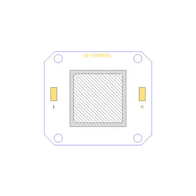 Kürleme için Yüksek Yoğunluklu 20W 395nm UV LED Chip 10500-12400mW 4046