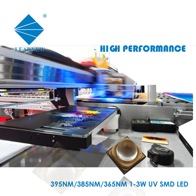 3838 3535 UVA LED SMD Chip 365nm 405nm 395nm 1-3W 3.4-3.8V UV Kürleme Modülü için