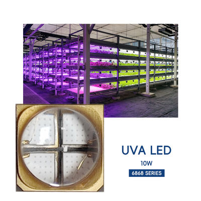 Fabrika Doğrudan Yüksek Güçlü UVA LED Çip SMD6868 365nm 385nm 395nm 10W UV LED Işığı UV Tıkamı ve 3D Yazıcı için