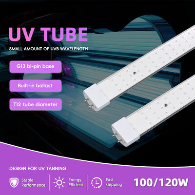 Profesyonel UV Tanning Light Tube100W-120W 1.8M 1.9M 2.0M CE Sertifikalı 365Nm UV Tüp