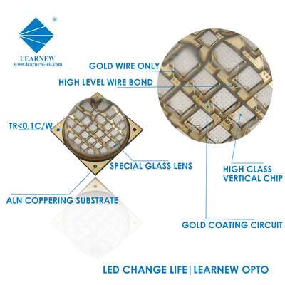 1616 Uva LED Çipler Yüksek Verimlilik 100w 48-54v 365nm 385nm 395nm 60-90deg 3D Yazıcı için