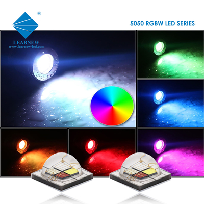 12W SMD5050 RGBW Çipler 350mA 620-630nm 520-530nm 460-470nm 3000K Sahne Işıkları İçin