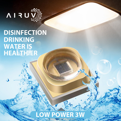 Yüksek Optik Güç UVA UVB LED Çip UVC 254nm Uv Led 270nm 280nm Mor 1W 3W