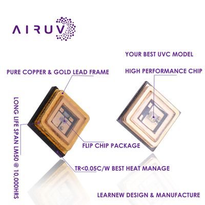 LEARNEW 1W UVC LED Çip 255nm SMD LED 3535 6V Hava Dezenfeksiyonu İçin