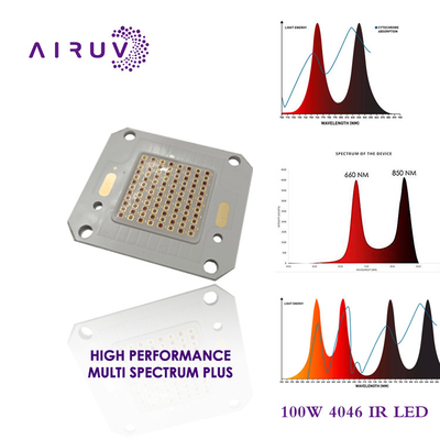 Shenzhen fabrikası 3535 4046 boyut 100w 660nm 150w HIGH POWER IR LED COB Çip Cilt Koruması Sanal Gerçeklik