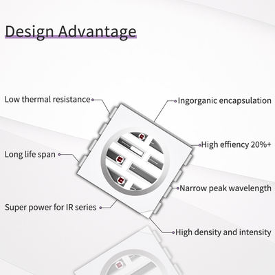 Toptan satış SMD5050UYFIR SERIES 0.5w LED Çip 585-595nm 840-850nm 80-100mW Kamera ve 3D baskı için Ücretsiz numune ile