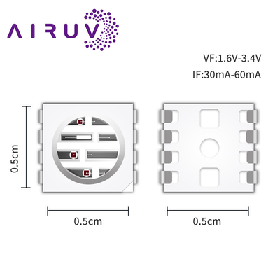 SMD5050PIR2 SERİSİ Yüksek Güçlü Çipler 0.3w 585-595nm 840-850nm 80-100mW Kamera ve 3D Baskı için