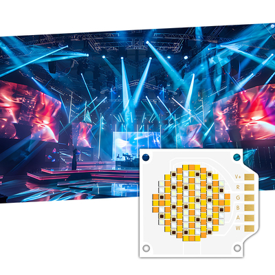 250W VF 24-26V Dimmable 5 Color RGBCW COB LED Çip Yüksek CRI 90RA ile Sahne Aydınlatması için