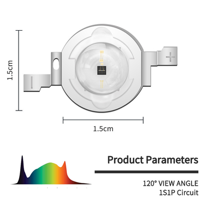 Yüksek Güçlü 2w Kızılötesi Diyot Çip Emitörü 940nm Optik Güç 950-1100mW VF 2.0-2.4V