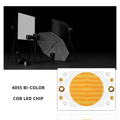 200w 200w Çift Renkli Cob Led Chip 4055 Düşükleştirilebilir Yüksek Güçlü Fotoğrafçılık Işığı
