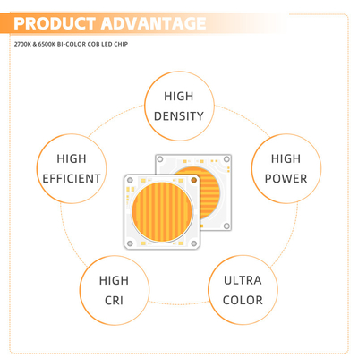 İki renkli 2700-6500K Yüksek CRI Ra>95 LED COB CHIP Yüksek Güçlü 150W + 150W 200W + 200W Fotoğraf ışığı için Video ışığı
