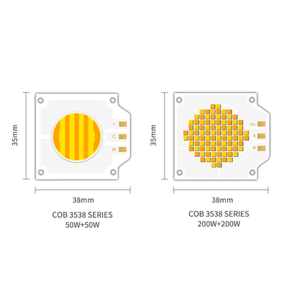2700k 6500k Ayarlanabilir CCT LED COB 500W 200W Yüksek Güçlü Ra95 Ra97 COB Fotoğraf Lambası için LED Çip
