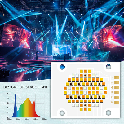 RGBCW Beş Renkli COB LED Çip 180W 2700k 6500k 4050 Fotoğrafçılık COB çipleri