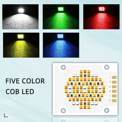 180W Yüksek CRI 95 RGBWC DC 21v 24v 26v 36v 48v Yüksek Güçlü LED için Beş Renkli COB LED Çip