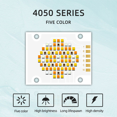 Yüksek Güçlü 180W UV LED Işık Kuvars Lens 4050 SMD Çip 620nm/460nm/520nm/2700K /6500K Beş Renkli COB LED Çipleri