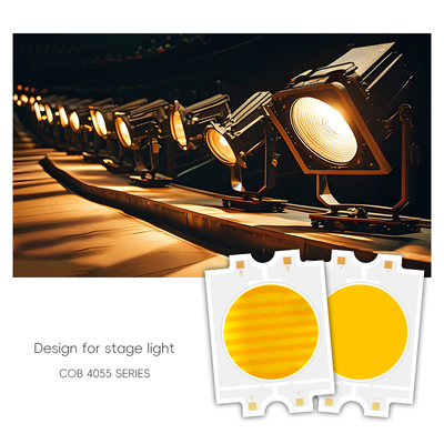 Sabit Voltaj DC 75V Çift Renkli LED COB 4055 Çift Renkli 2700K+6500K Yüksek Güçlü 300W COB LED