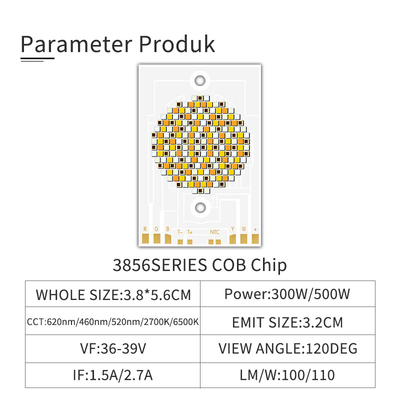 300W 500W COB 3856 LED Çip CCT Beş Renkli 2700k- 6500k Özelleştirilebilir LED 36-39V OEM / ODM COB Fotoğrafçılık Video Işık