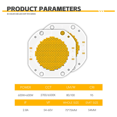 Özel Yüksek CRI Güçlü 200W 300W 500W 600W 700W 1200W COB Chip LED Board LED Işık Modülü