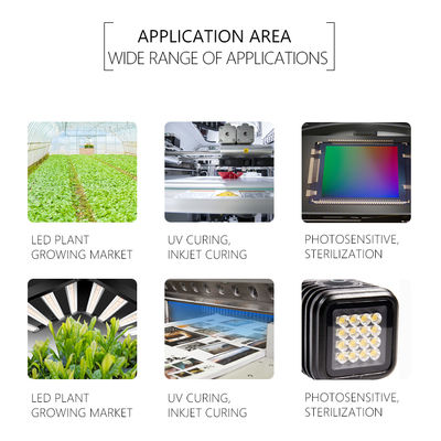 Özelleştirilebilir UV LED Çip SMD 3535 3838 8025 220-420nm 5 Yıl Garanti