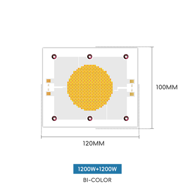 2400W Çift Renkli COB LED Çip 2700K 6500K CRI 95+ Fotoğrafçılık İçin