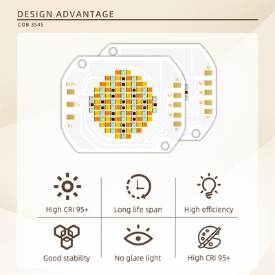 3545 LED Çip 350W RGBCW 45-48V Yüksek Parlaklıkta COB