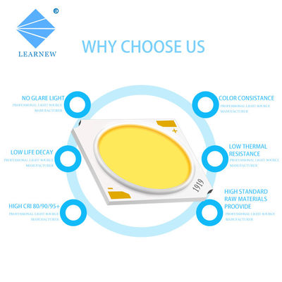 50W COB LED Chip 24V 1.8A 19x19mm for Street Light