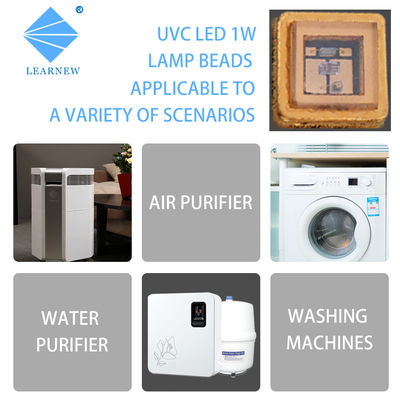 CE Sertifikalı 270nm 265nm 275nm UVC LED Çipi, Su Arıtıcısı için Kuvars Cam Mercekli