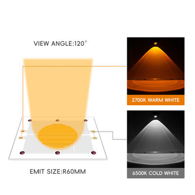 Sahne ve Fotoğraf Işıkları için 10000 Çalışma Saati, 120° Görüş Açısı ve Algainp Malzemeli Yüksek Verimli COB LED Çipi