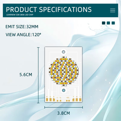 Yüksek Güçlü COB LED Çip 300W 500W RGBWW 38x56mm 110LM/W 2400K-7000K Ticari Aydınlatma İçin