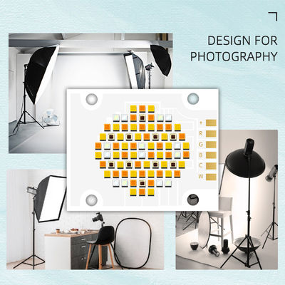 Yüksek Güçlü COB LED Çipi RGBWC Beş Renkli 180W 300W DC 21v-48v Sahne ve Fotoğraf Işığı İçin