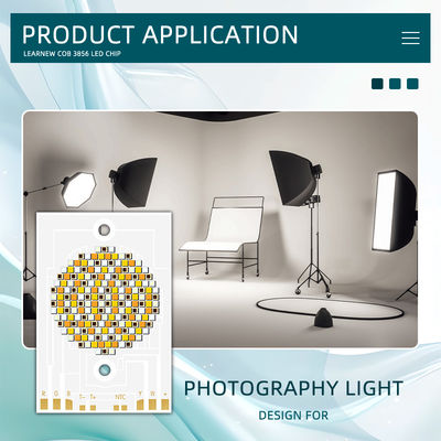 Yüksek Güçlü COB LED Çip 300W 500W RGBWW 38x56mm 110LM/W 2400K-7000K Ticari Aydınlatma İçin