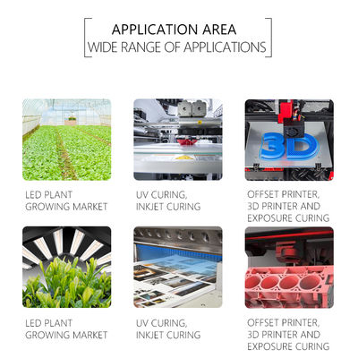 Güçlü Emisyon 10W UVA SMD6868 365nm Mor Işıltılı UVA LED Çipi, Görünmez Işık UV Kürleme Uygulamaları İçin