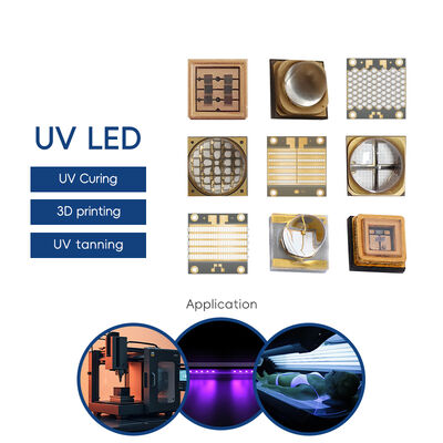 UVB LED Çip 2 Yıllık Garanti 10000 Çalışma Saati ve Tıbbi Fototerapi için 5-7V Giriş Voltajı