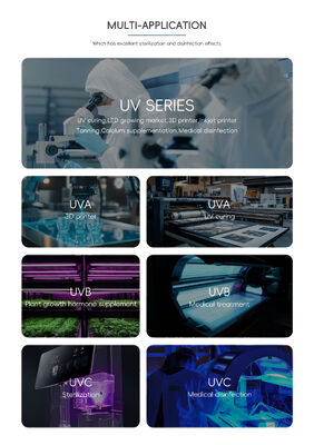 Yüksek Güçlü UV LED Çipi 3535 3W 395nm 405nm UV Işığı Yapıştırıcı Kürleme ve Sterilizasyon Ekipmanı için Yüksek Yoğunluklu 120 Derece Işın