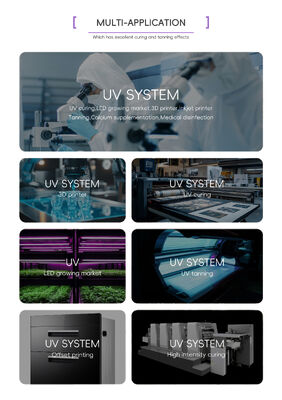 1.5M UV LED Tüp 365nm 370nm 100W 120W UV Tüp Lamba Tıbbi 1.7M AC Tasarım Solaryum UV LED Fototerapi Çözüm Uzmanı