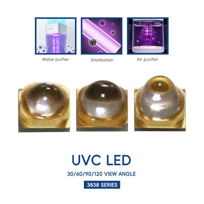 UV LED UV-C LED 3W 110mW 500mA Led 270nm 3838 275nm UV Leds Yüksek Güçlü UV UVC LED UV-C LED 265nm UVC