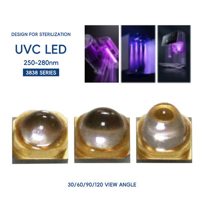 UV LED UV-C LED 3W 110mW 500mA Led 270nm 3838 275nm UV Leds Yüksek Güçlü UV UVC LED UV-C LED 265nm UVC