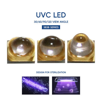 UV LED UV-C LED 3W 110mW 500mA Led 270nm 3838 275nm UV Leds Yüksek Güçlü UV UVC LED UV-C LED 265nm UVC