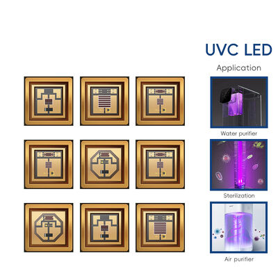 UV LED UV-C LED 3W 110mW 500mA Led 270nm 3838 275nm UV Leds Yüksek Güçlü UV UVC LED UV-C LED 265nm UVC