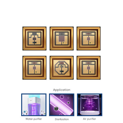 5W-7W UV LED Diyot 55mil SMD3838 Yüksek Güç 365nm 385nm 395nm 405nm UV Kürleme UVLED Çipleri