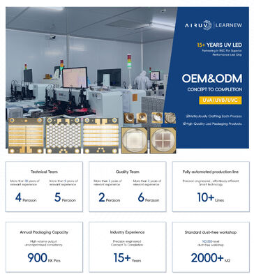 5W-7W UV LED Diyot 55mil SMD3838 Yüksek Güç 365nm 385nm 395nm 405nm UV Kürleme UVLED Çipleri