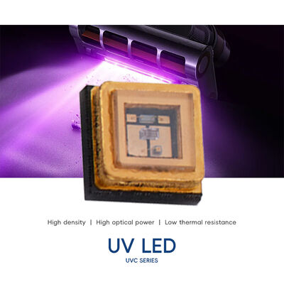 UV UVC 3535 Paket 265nm SMD Yüksek Performanslı SMD 100mA 150mA UVC LED Diyot 1W 255nm 275nm Su Hava Arıtma