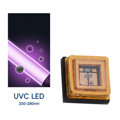 UV UVC 3535 Paket 265nm SMD Yüksek Performanslı SMD 100mA 150mA UVC LED Diyot 1W 255nm 275nm Su Hava Arıtma