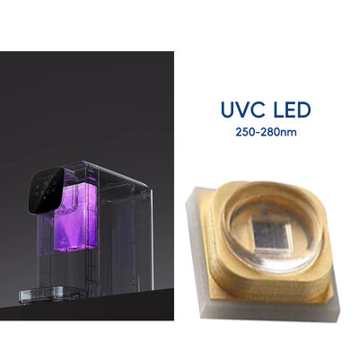 3W UVC 3535 Paket 265nm SMD Yüksek Performanslı SMD 500mA UVC LED Diyot Yüksek Verimlilik 110mW 275nm Su Hava Temizlemeleri