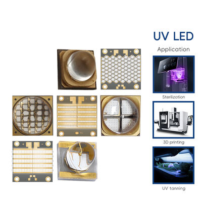 200W Damla UV LED 3535 COB UVA LED 395nm 365nm UV LED'ler 38V Baskı Makinesi Kür UV COB Modül LED UV-A LED 385nm