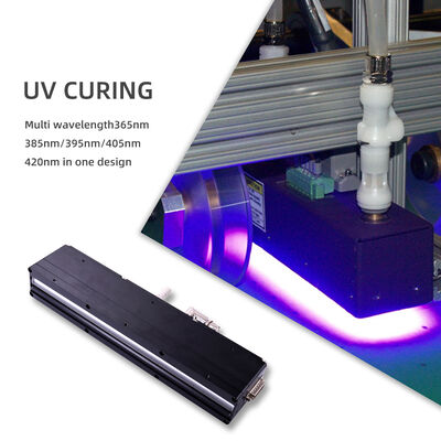 Uzun Ömürlü AC220V 1200W Kür UV LED Sistemi 395nm 310mm Uzunluk Baskı Makineleri 12w/cm2 0-12V Kısılabilir Ofset Yazıcı