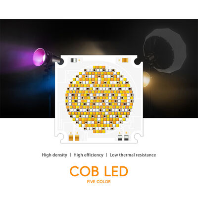 RGBCW 5555 1050W COB LED Çip 2700K 6500K 100-110Lm/W 72-75V 55*55MM