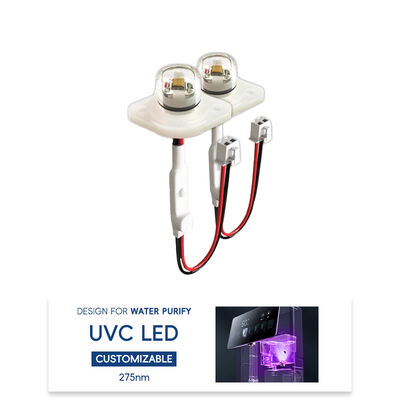 Yüksek verimlilik ECO Fiyat UV UV-C DC12V UVC 275nm LED Modülü 0.5W 40mA IP68 DC24V Su Hava Temizleyici 6-10mW